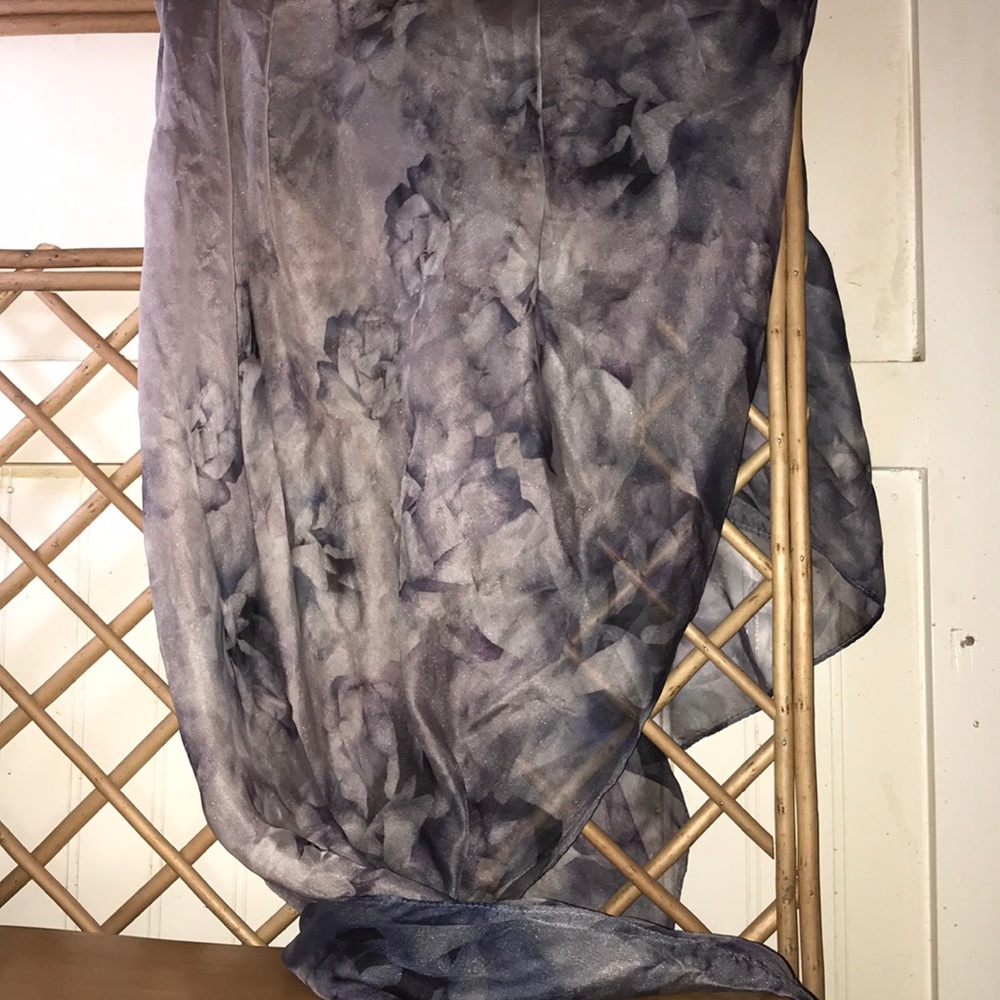 Silky Indigo Print Scarf Simply Vera Vera Wang